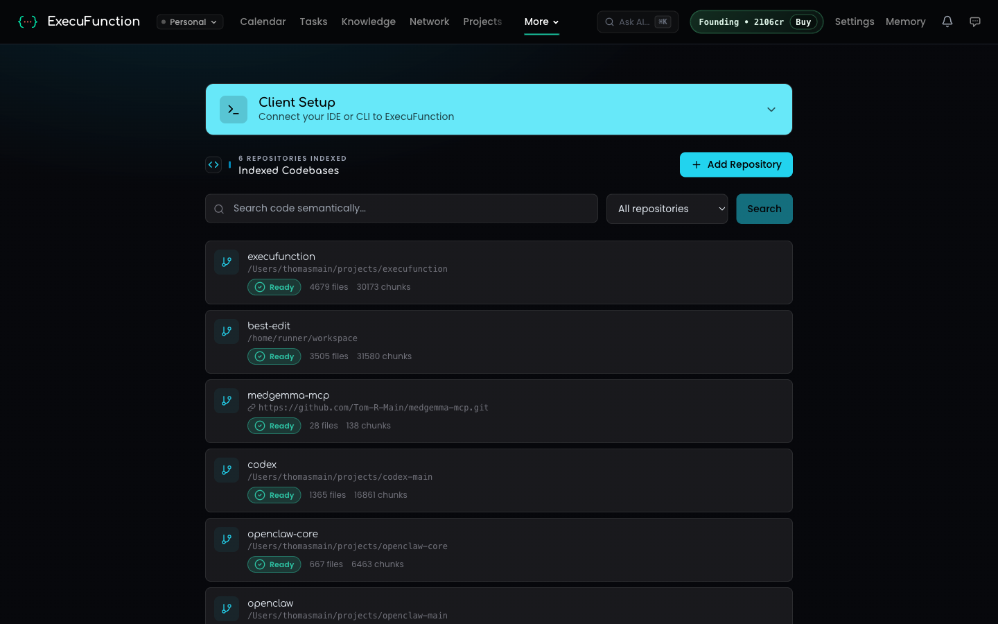 Codebase intelligence with semantic search